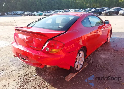 2004 Hyundai Tiburon из США, поврежденный, VIN KMHHM65D84U136361